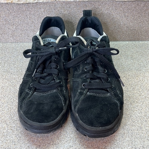 VNTG.Converse All Star One Star 2000 Black Suede Men's Size 7 1/2 Women's Size 9 - Picture 4 of 17